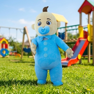 2026 Hochwertiges, niedliches <span class=keywords><strong>JJ</strong></span> Unisex Erwachsenen-Weihnachts-Plüsch-Fell aufblasbares Maskottchen-Kostüm für Partys und zum Umhergehen - Product Image 1