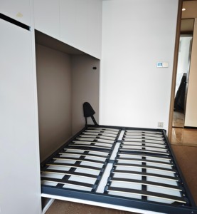 Enter Space Revolution 2.0, Armario Giratorio Modular con Cama Invisible Premium, Estructura de Acero, Tapicería de Cuero, Garantía de 5 Años - Product Image 2