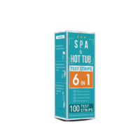 Bâtons de test d'eau pour spa et bain à remous, kit de test d'eau de piscine, bandelettes de test d'eau 6 en 1 pour piscine W-6
