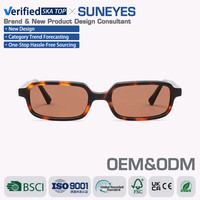 Suneyes OEM&ODM Lunettes de soleil vintage de luxe unisexes, design personnalisé, légères et durables