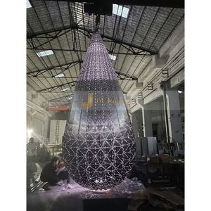 Escultura de Logotipo Personalizada M109 en Acero Inoxidable, Estilo Art Deco, Impermeable, para Campus Corporativos - Product Image 2