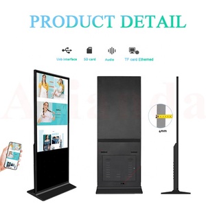 Écran publicitaire LCD d'intérieur de 43 et 55 pouces, affichage numérique sur pied, écran <span class=keywords><strong>tactile</strong></span>, Totem, lecteur Android, prix Direct d'usine - Product Image 6