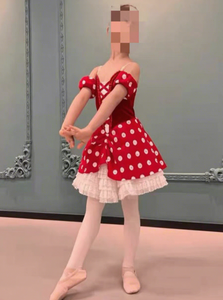 Falda Española Roja Elegante para Mujeres y Niñas, Disfraz de Bailarina, Traje de Ballet para Actuaciones Infantiles y Fiestas - Product Image 6