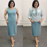Pakaian Wanita Plus Size Model Terbaru Set Dua Potong Gaun Kasual untuk Wanita