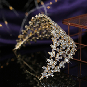 Diademi <span class=keywords><strong>E</strong></span> Corona Echsio Carino Romantico Delle Donne di Cerimonia Nuziale Nuziale del Pettine Dei Capelli Della Fascia Dei Capelli Del Partito Dei Monili di Zircon BC5134 Corona Princesa - Product Image 5