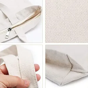 Custom Logo Size Printed Eco Friendly Recycled <b>Plain</b> Bulk Large Organic Calico Cotton <b>Canvas</b> Grocery Shopping Strap <b>Tote</b> <b>Bag</b> - Product Image 6