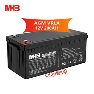 Mhb MM200-12 Lead Acid <strong>Battery</strong> Pakistan 12V 200 Ah Solar Dry Storage UPS <strong>VRLA</strong> Agm <strong>Batteries</strong> For Solar And Wind System - Product Image 1