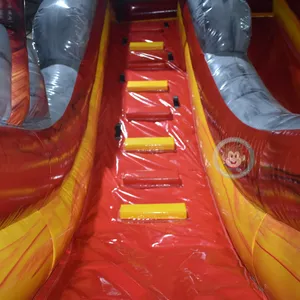 giant inflatable pool slide for adult pastel inflatable waterslide inflatable water slide orange