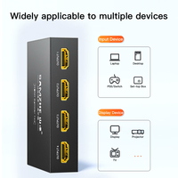 SAMZHE Répartiteur Vidéo Numérique 4K/30Hz 1 Entrée 4 Sorties en Métal, Répartiteur 1-vers-4 pour Ordinateur Portable, Boîtier Intelligent, Téléviseur, Moniteur, Projecteur