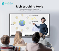 Nouvelle arrivée 2026 Leaderhub Tableau blanc interactif intelligent 86 pouces |   Idéal pour les salles de classe et les bureaux