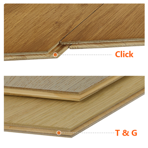 พื้นไม้ปาร์เก้ไม้โอ๊คเคลือบยูวี45องศาสีธรรมชาติพื้นไม้เนื้อแข็ง - Product Image 3