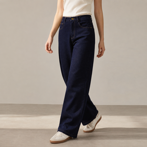 <span class=keywords><strong>Pantaloni</strong></span> da <span class=keywords><strong>donna</strong></span> in finto denim spesso in <span class=keywords><strong>velluto</strong></span> a <span class=keywords><strong>coste</strong></span> tinta unita, a gamba dritta, vita media, in cotone e poliestere, con cerniera, casual, autunno inverno - Product Image 1