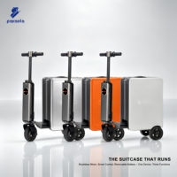 Valise télescopique motorisée intelligente à 3 roues, personnalisable avec étiquette privée, en polycarbonate, 20 pouces, légère, pour les partenaires de marques japonaises et coréennes