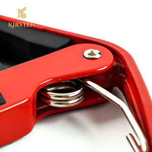 Cao cấp bạc đen đỏ hợp kim nhôm <span class=keywords><strong>Tuner</strong></span> Clip guitar Capo cho guitar - Product Image 4