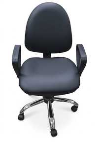 Chaise de bureau ergonomique réglable de haute qualité avec vérin à gaz, base métallique, design coloré pour le personnel de bureau et usage commercial - Product Image 3