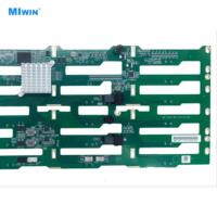 MIwin OEM Piastra di Espansione per Dischi Rigidi SAS SATA da 3,5 Pollici, 4U 24 Bay, Backplane per Server di Archiviazione