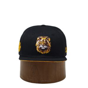 Topi Snapback perjalanan luar ruangan performa singa dan hitam jaring timbul 6 Panel kustom - Product Image 2