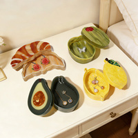 Boîte de rangement pour bijoux personnalisée de style fruit, en acétate, boîte à accessoires de bijoux de haute qualité