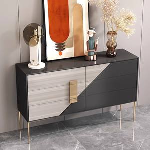 Buffet multifonctionnel en bois massif pour la <span class=keywords><strong>maison</strong></span> italienne moderne et simple Armoire de salon avec blocage des couleurs Armoire à chaussures - Product Image 2