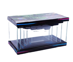 Bộ bể cá cảnh kính hình chữ nhật hiện đại, thân thiện với môi trường A.S. M50 4 trong 1/5 trong 1, dùng để trưng bày cá nước ngọt trên bàn làm việc - Product Image 1