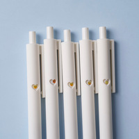 Stylo à poussoir en plastique, stylo créatif à fenêtre, rechargeable par pression, stylo amusant apprécié des étudiants
