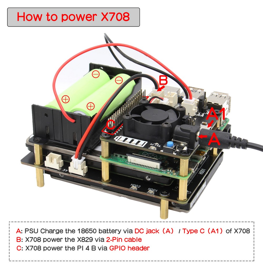 Raspberry Pi X829 Dual 2.5