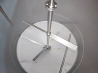 Réservoir de mélange de haute qualité réservoir de stockage des aliments réservoir de Fermentation de bière avec agitateur mélangeur Machine
