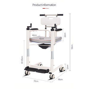 Kursi Transfer Pasien Baja Modern dengan Roda Senyap, Kursi Tahan Lama untuk Penyandang Disabilitas untuk Kamar Mandi Rumah Sakit Harga Pabrik - Product Image 2