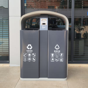 Cestino per rifiuti in acciaio zincato, - Product Image 2