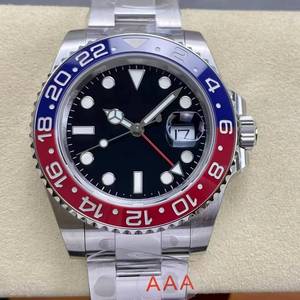 นาฬิกาจักรกลคุณภาพเยี่ยม ขนาด 40 มม. VS Factory ตัวเรือนเหล็ก 904L เครื่อง ETA 3285 รุ่น 126711 สายนาฬิกา 148 oeysteer แบบถ่วงน้ำหนัก หน้าปัด Pepsi GMT - Product Image 1