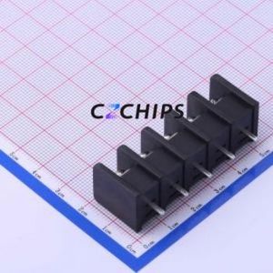 DBT30C-10.0-5P-BK-P Barrier Terminal Block Through hole Component (THT),P=10mm Connector Two Sides 10mm 1x5P Straight <b>Pin</b> - Product Image 2