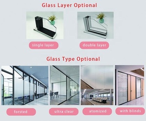<span class=keywords><strong>Cloison</strong></span> de séparation en <span class=keywords><strong>verre</strong></span> style français avec cadre en aluminium pour bureau, <span class=keywords><strong>cloison</strong></span> <span class=keywords><strong>amovible</strong></span> modulaire acoustique pour intérieur - Product Image 6