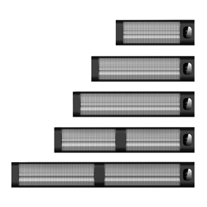 Phong cách hiện đại đứng dọc Hồng Ngoại Điện Patio nóng sợi carbon với màn hình LED bảo vệ quá nhiệt cho sử dụng ngoài trời - Product Image 2