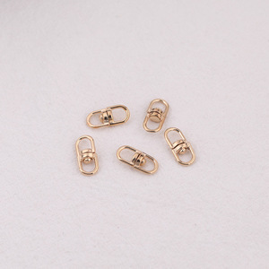 Hebilla Giratoria Metálica en Forma de Ocho, Bañada en Oro Blanco KKC, Accesorios DIY para Bolsos, Práctico Anillo Conector para Llavero - Product Image 3