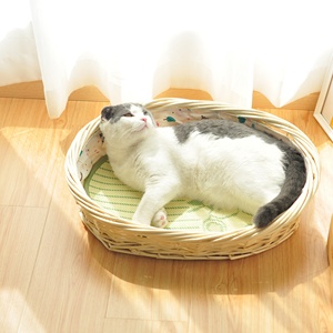 Dulce pequeña casa para mascotas nido redondo para mascotas cálido suave felpa cómoda para dormir invierno perro casa gato Popular cama calmante - Product Image 2