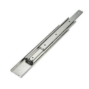 Riel telescópico industrial silencioso y autoblocante <span class=keywords><strong>de</strong></span> tres secciones, <span class=keywords><strong>de</strong></span> 51 mm <span class=keywords><strong>de</strong></span> ancho y engrosado, para cajones. - Product Image 3