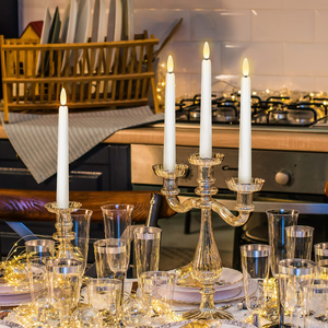 <span class=keywords><strong>Flameless</strong></span> <span class=keywords><strong>Led</strong></span> taper nến Pin hoạt động với chức năng hẹn giờ cho các thiết lập đám cưới thanh lịch - Product Image 2