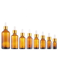 Flacon compte-gouttes en verre ambré de 100 ml avec logo personnalisé pour crème pour le visage, sérum pour la peau et gouttes pour les yeux