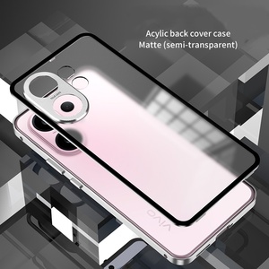 Casing Bumper Magnetik Elastis Logam untuk VIVO x200 FE, Pelindung Lensa PC Transparan Buram untuk vivo S30 / S30 Pro Mini, Penutup Belakang - Product Image 4