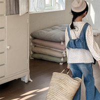 Ensemble Printemps/Été 2026 pour Enfants, Style Coréen, Ensemble Fille, Gilet en Jean + Jean Évasé