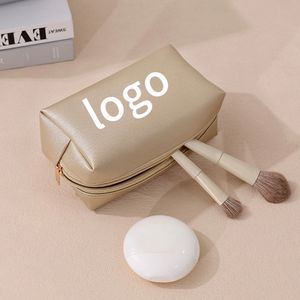 กระเป๋าเครื่องสำอางไฮเอนด์ความจุขนาดใหญ่แบบเรียบง่ายพร้อมฝาปิดซิปกระเป๋าเก็บของใช้ในห้องน้ำสำหรับเดินทางกันน้ำ - Product Image 4