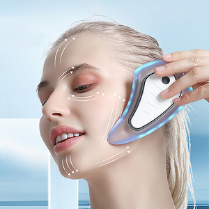 Appareil de beauté électrique, appareil de soin du visage, outil de massage facial, outil de raclage, appareil de soin du visage à lumière colorée, appareil vibrant - Product Image 1