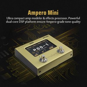 HOTONE <span class=keywords><strong>Ampero</strong></span> Mini MP-50 Multi-Effekt-Prozessor-Pedal für Gitarre/Bass, Verstärker-Modellierung, IR-Lautsprecher, Mehrsprachig, Stereo, OTG USB - Product Image 3