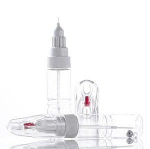 2 in1 trong suốt Chai PET Rỗng Xe reqair Bút Bộ dụng cụ cảm ứng lên sơn chai bút 10ml 20ml với bàn chải mềm - Product Image 4