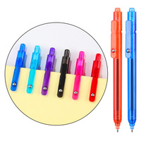 Stylos gel rétractables en gros avec logo personnalisé, stylo bille en plastique coloré à écriture fluide de 0,5 mm pour l'école et le bureau