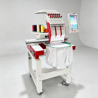 Machine à broder à tête unique de haute précision pour la production de broderies sur casquettes, serviettes, sacs et textiles