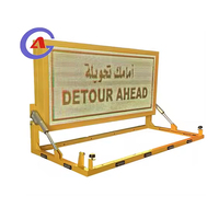 Affichage LED monté sur véhicule pour VMS, panneau d'affichage dynamique, écran matriciel, signalisation électronique routière extérieure, matériau métallique durable