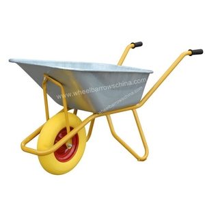 Carretilla de jardín Dinamarca Carretilla de ruedas con bandeja galvanizada Noruega trillebar Bygge havetrillebor galvaniseret Hjul til trillebor - Product Image 1