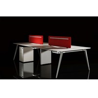 Bureau de travail modulaire haut de gamme, design moderne, panneau en bois, table de bureau pour le lieu de travail