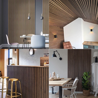 Panneaux acoustiques en bois, panneaux muraux en bois lamellé-collé, panneaux muraux insonorisants, matériau acoustique Akupanel